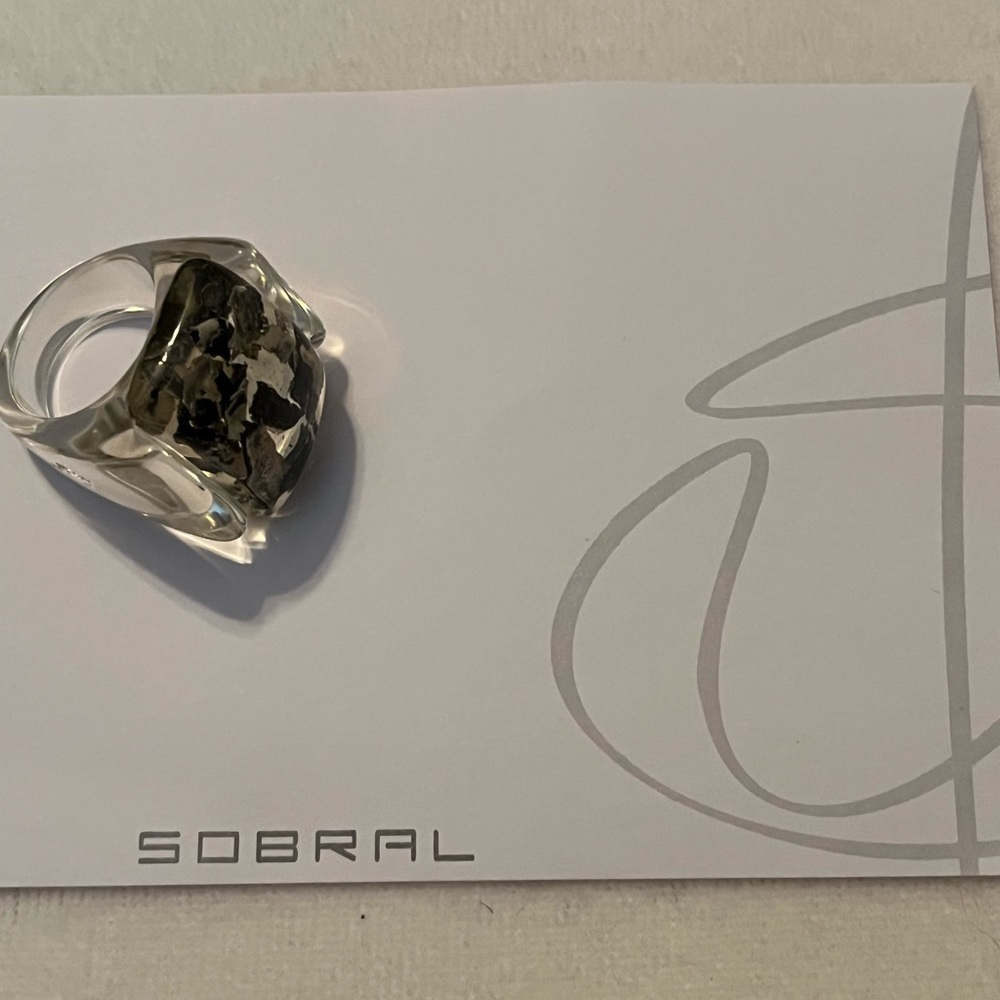 Gold leaf & resin ring